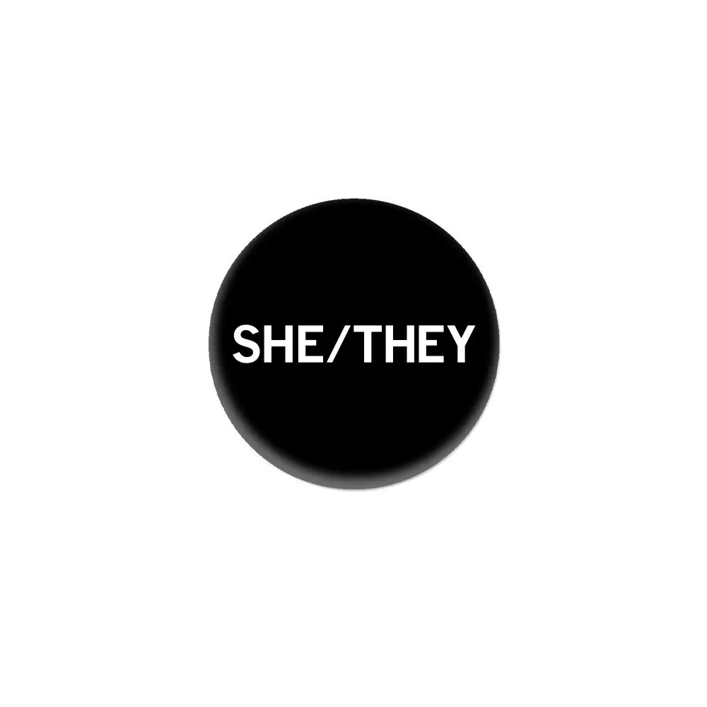 She/They Pronoun 1" Button 1