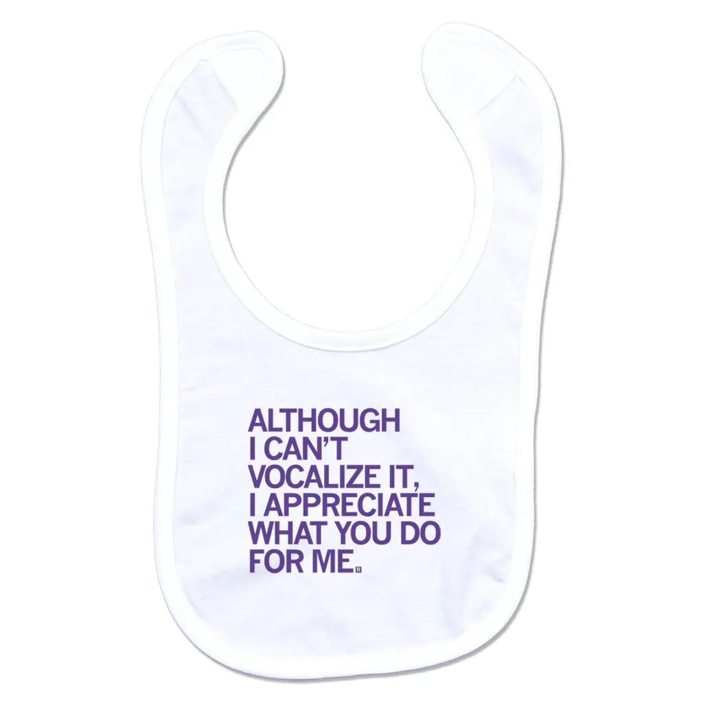 Appreciation Bib - White 1