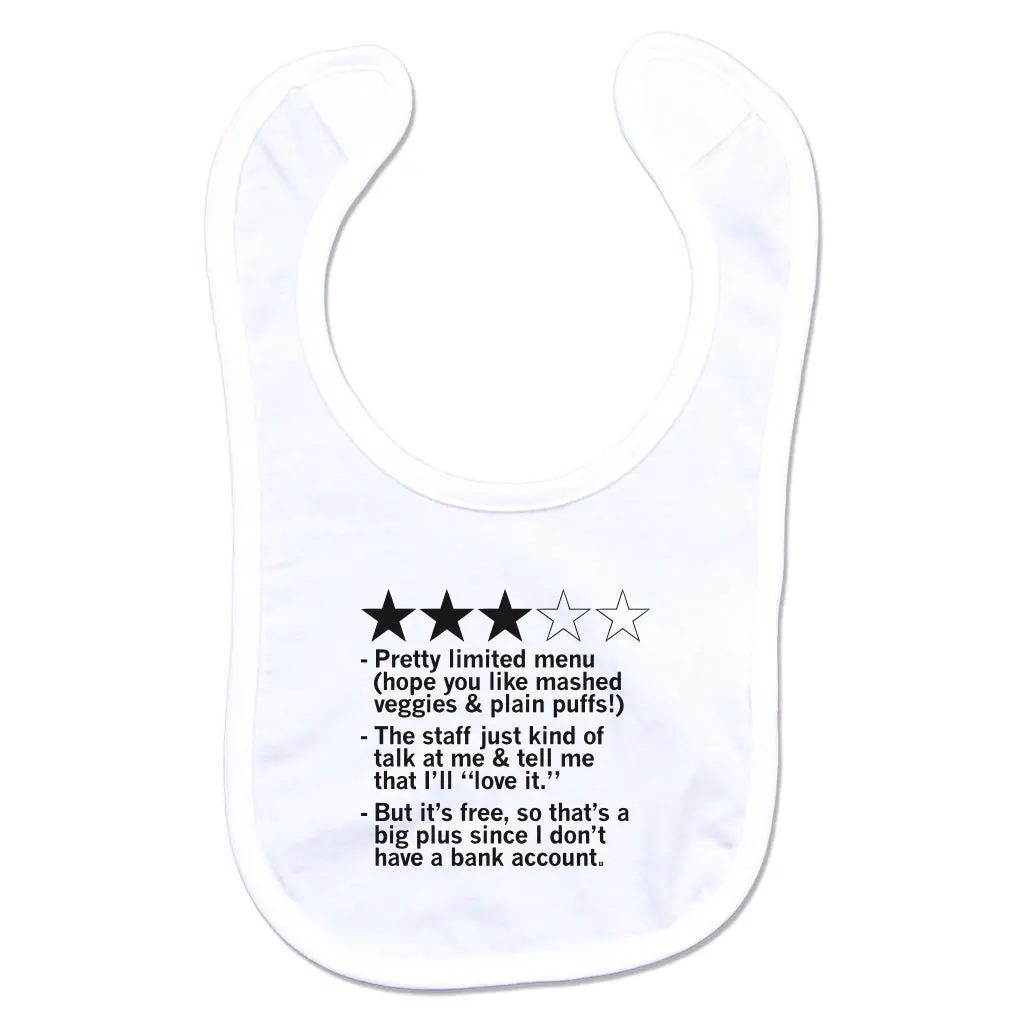Three Star Review Bib 1