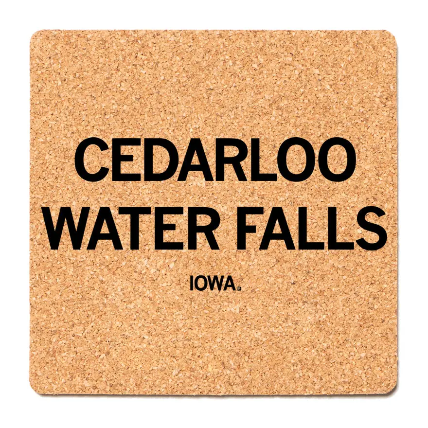 Cedarloo Water Falls Cork Coaster 1