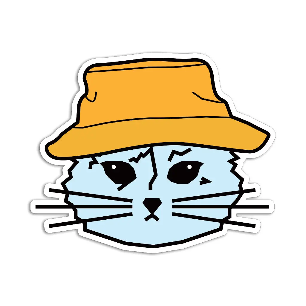 Bucket Hat Gary Die-Cut Sticker 1