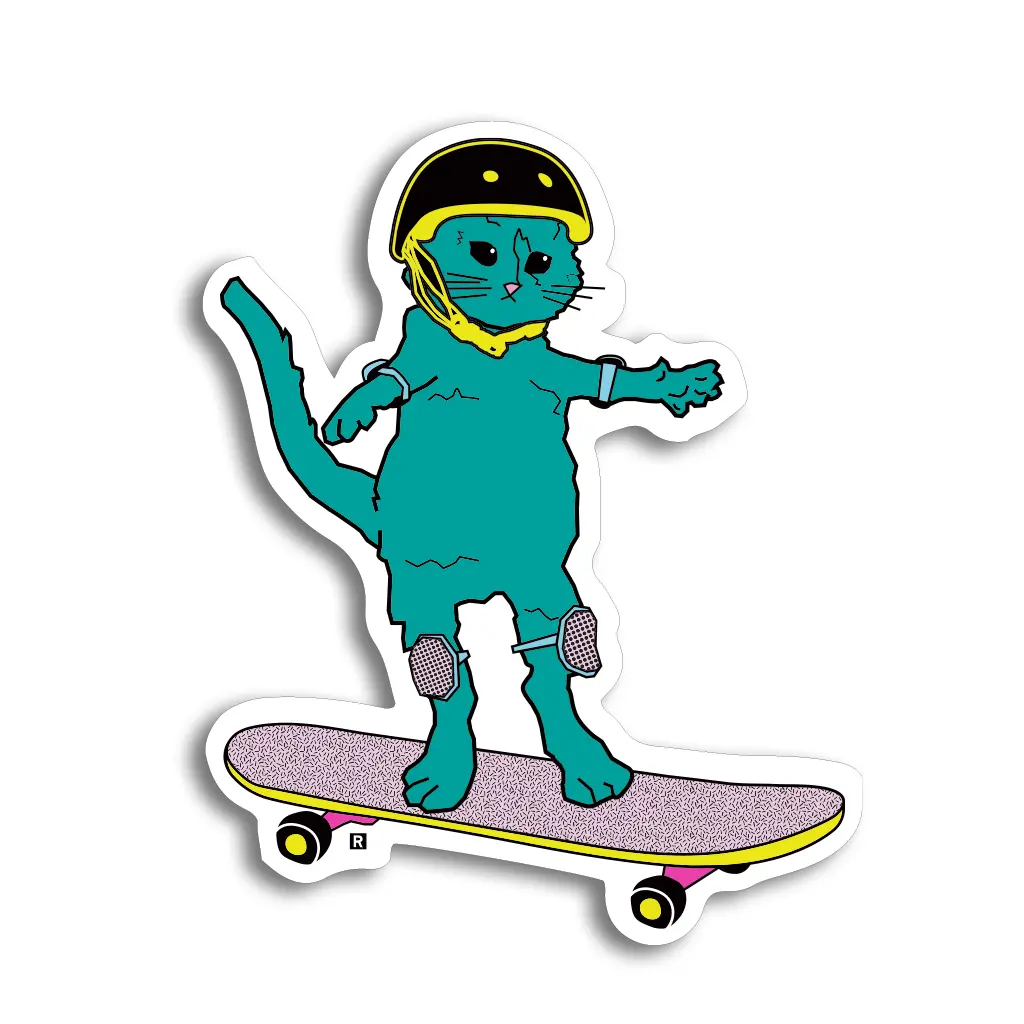 Skateboard Gary Die-Cut Sticker 1
