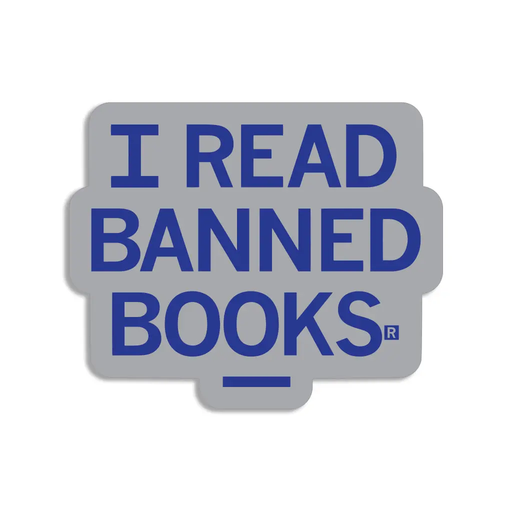 I Read Banned Books Die-Cut Sticker 1