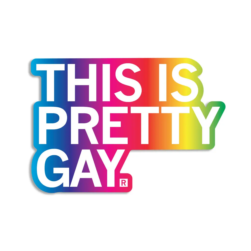 This Is Pretty Gay Die-Cut Sticker 1