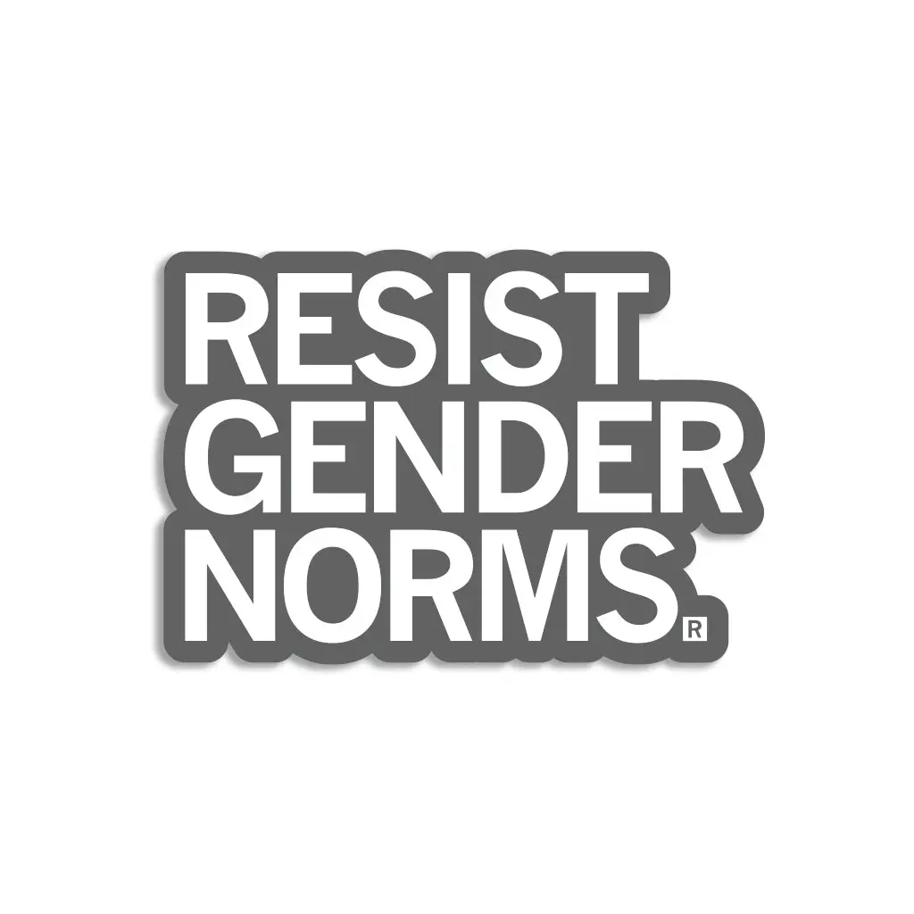 Resist Gender Norms Die-Cut Sticker 1