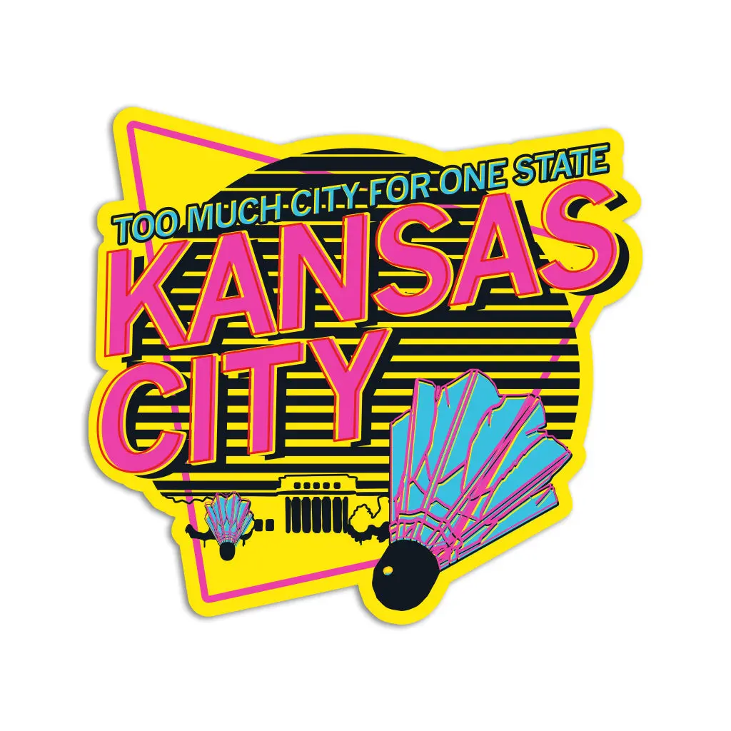 Too Much City Kc Shuttlecock Die-Cut Sticker 1