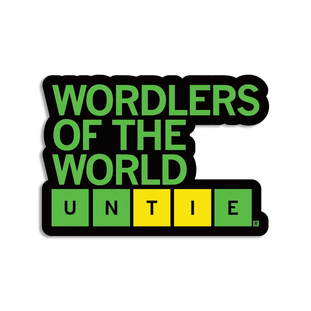 Wordlers Untie Die-Cut Sticker 1