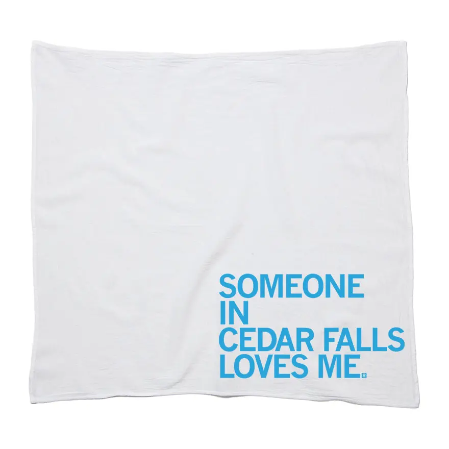 Someone Loves Me Cedar Falls Kitchen Towel 1