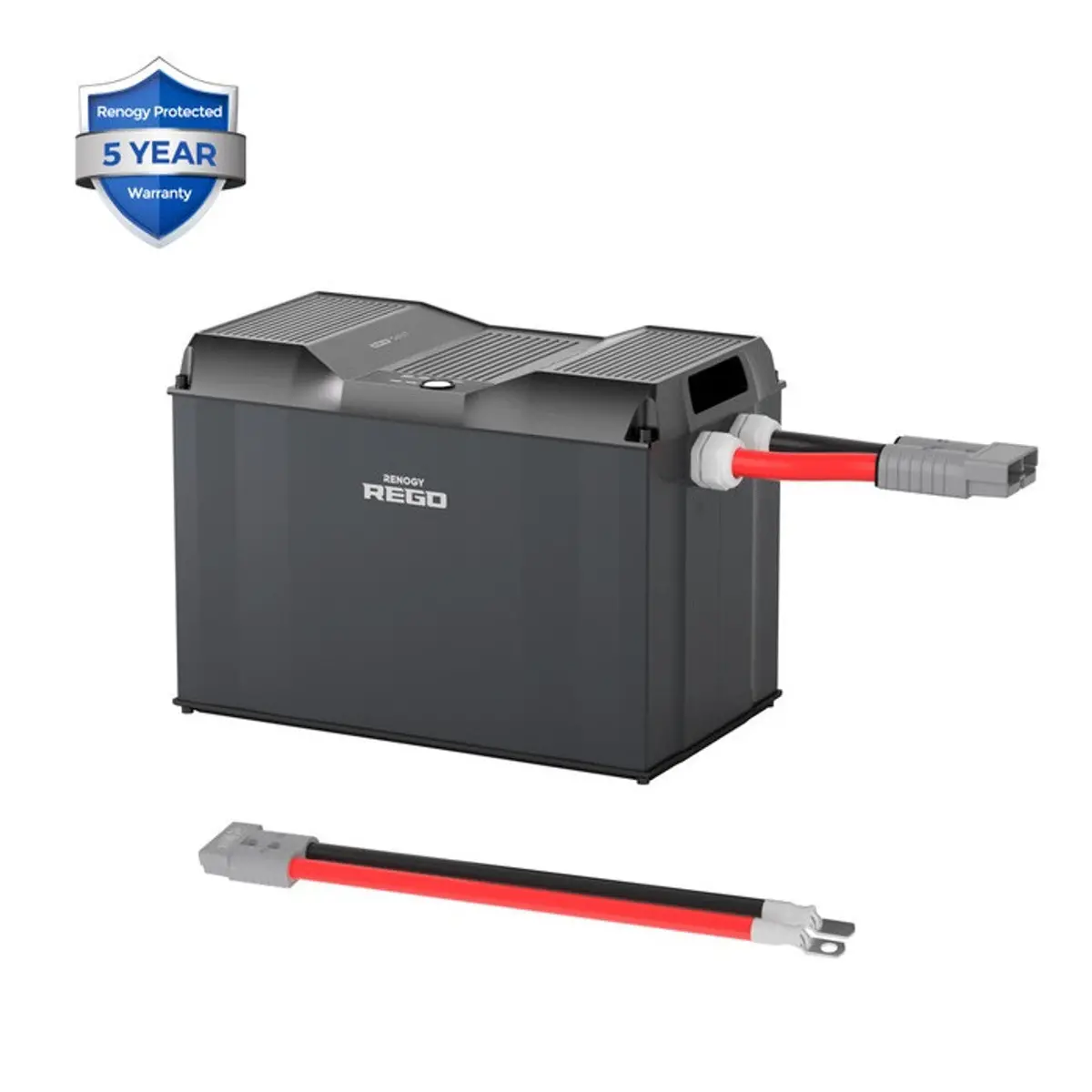 Rego 12V 400Ah Lithium Iron Phosphate Battery (6000 Cycles) With Cables 1