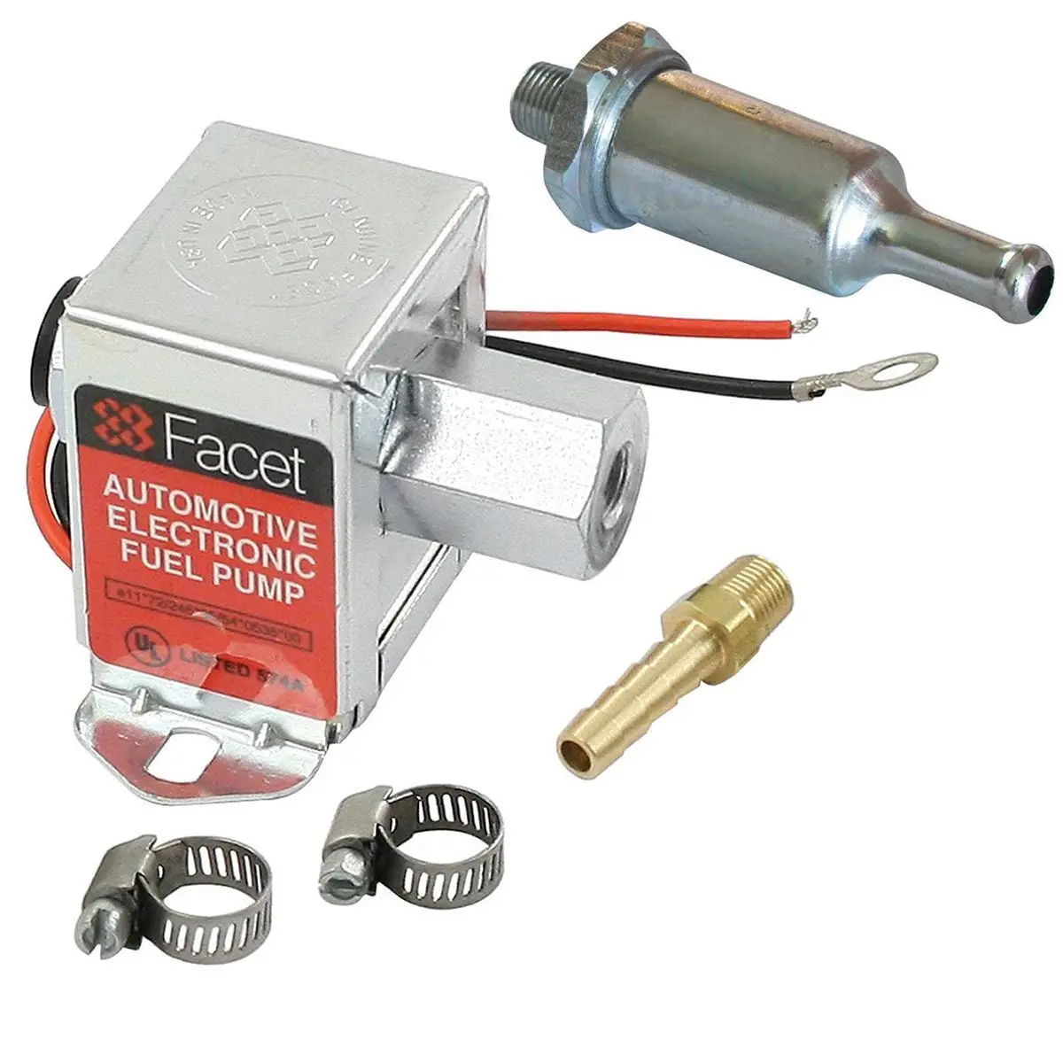 Facet Cube Solid State Fuel Pump Kit (12V) 1