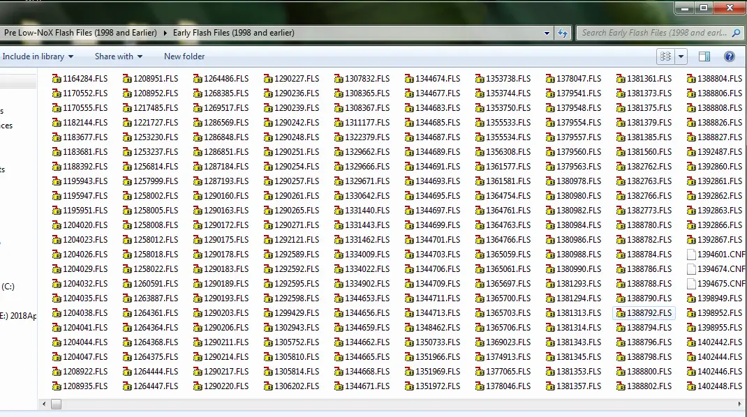 Pre Low-Nox Flash Files (1998 And Earlier) File Collection 1