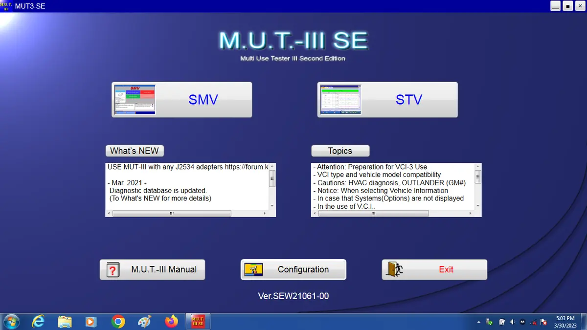 2023 Mitsubishi Mut-3 Diagnostic Software 21061-00 With Special J2534 Drivers Package 1