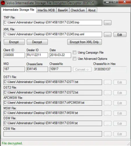 Volvo Excavator Ew145b Mid 187 - Construction Equipment Flash File 1