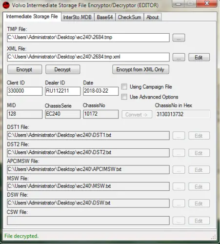Volvo Excavator Ec240b Mid 128 - 20577131 - Construction Equipment Flash File 2