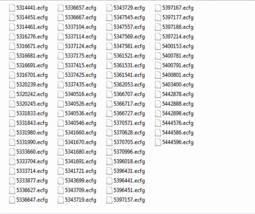 Bdc Cm2350 Ecfg Meta File Collection - Code 5444596 And More As Shown In Picture 1