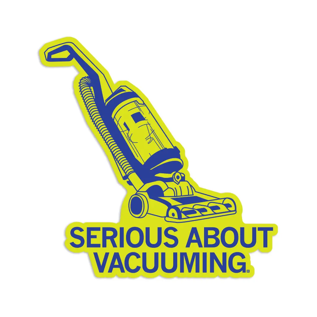 Serious About Vacuuming Die-Cut Sticker 1