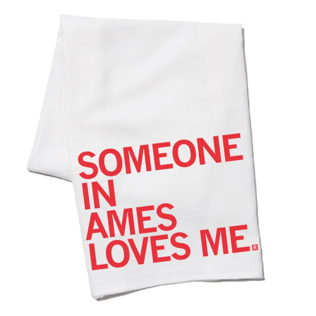Someone Loves Me Ames Kitchen Towel 1