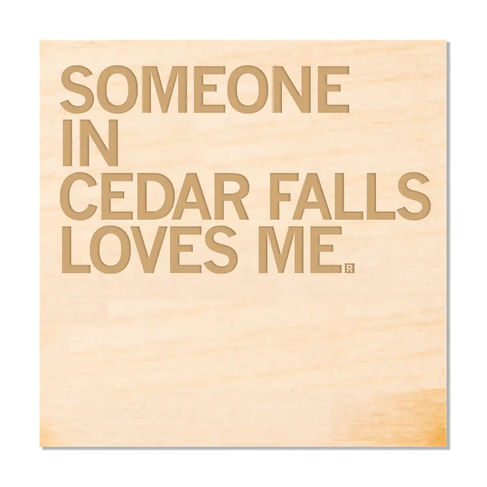 Someone Loves Me Cf Wood Coaster 1