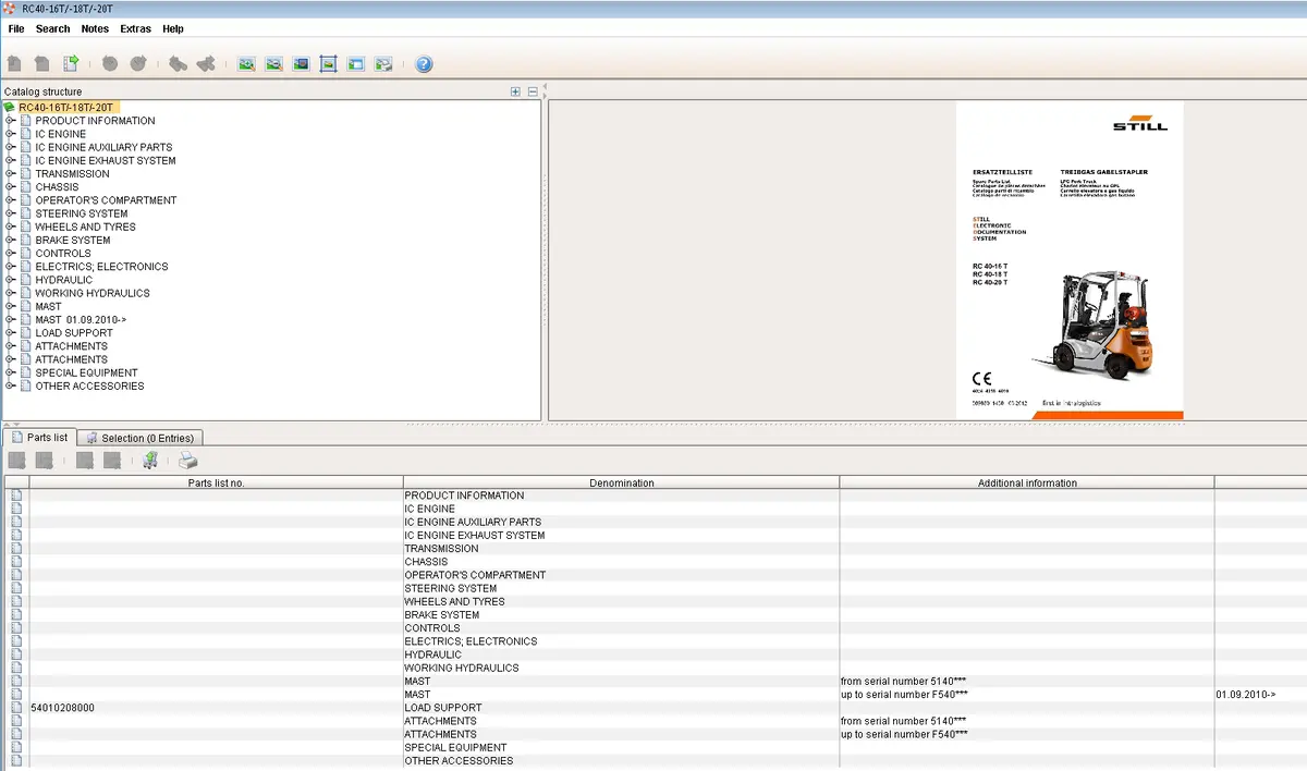 Still Steds Forklifts 8.18 Service Repair & Parts Manuals For All Models 2018 Epc & Diagnostics Software 1