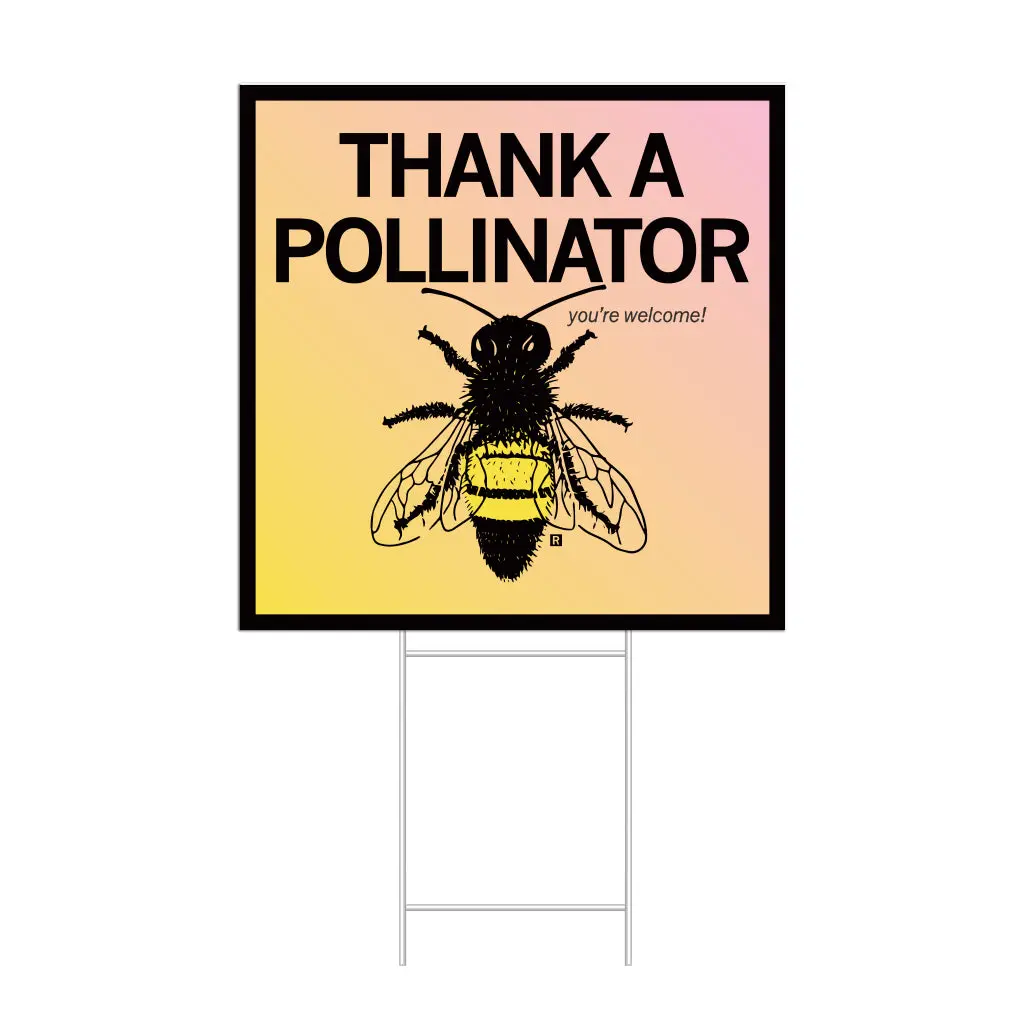 Thank A Pollinator Yard Sign 1