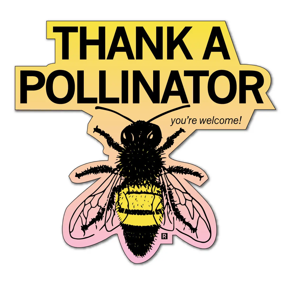 Thank A Pollinator Die-Cut Sticker 1