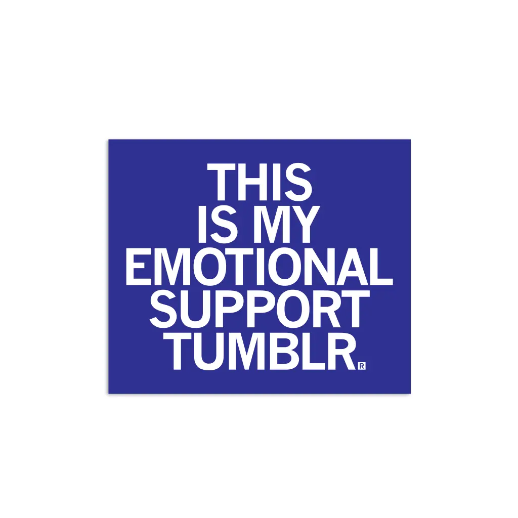 Emotional Support Tumbler Sticker 1