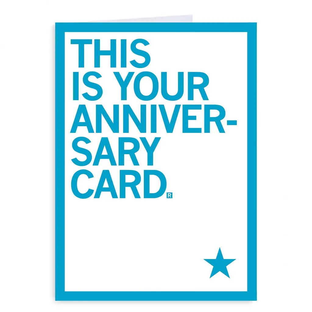 This Is Your Anniversary Greeting Card 1