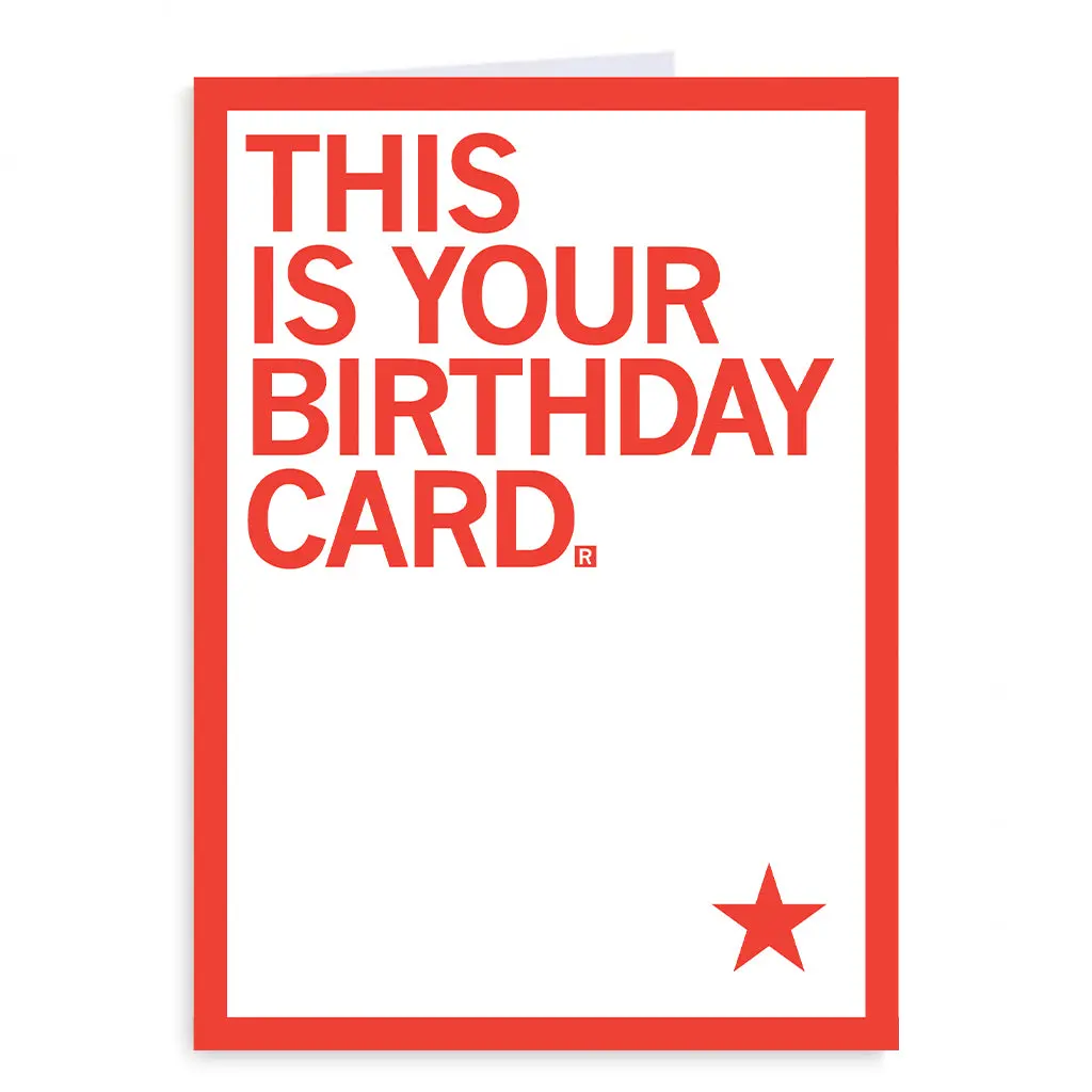 This Is Your Birthday Greeting Card 1