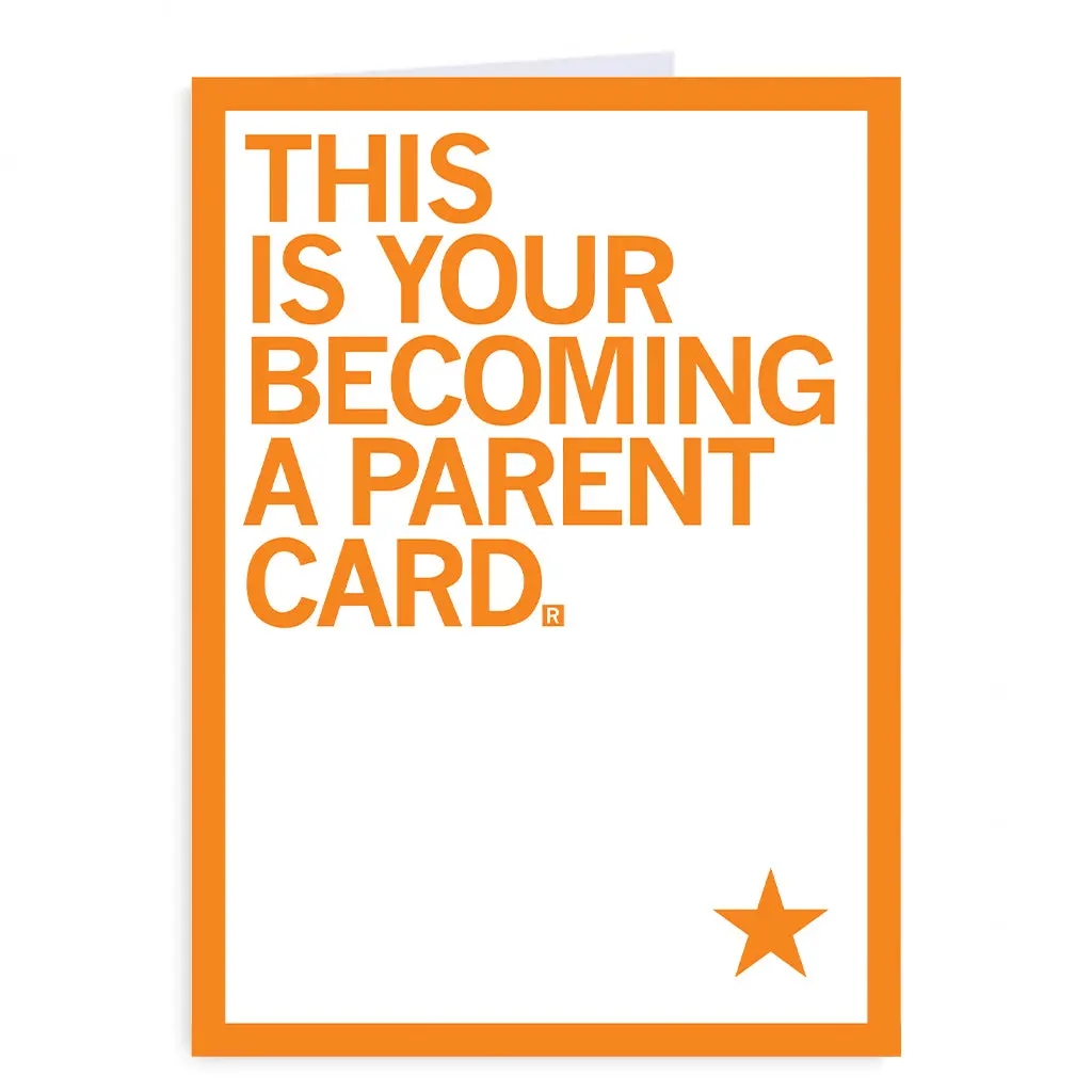 This Is Your Becoming A Parent Greeting Card 1