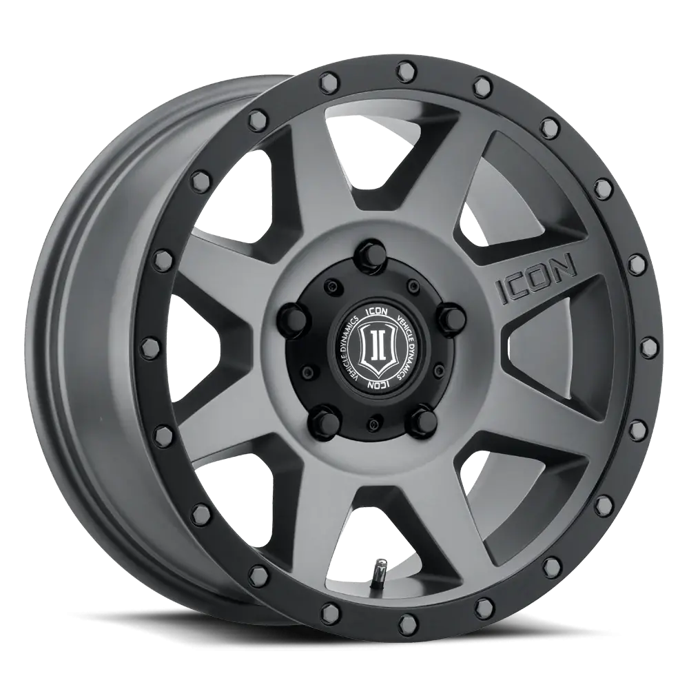 Icon Rebound Titanium /Black Lip 17X8.5 6X139.7 +18 1