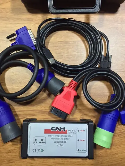 New Holland Case Diagnostic Kit - Cnh Est Dpa 5 Diesel Engine Electronic Service Tool Adapter 380002884-Include Cnh 9.13 Engineering Software 1