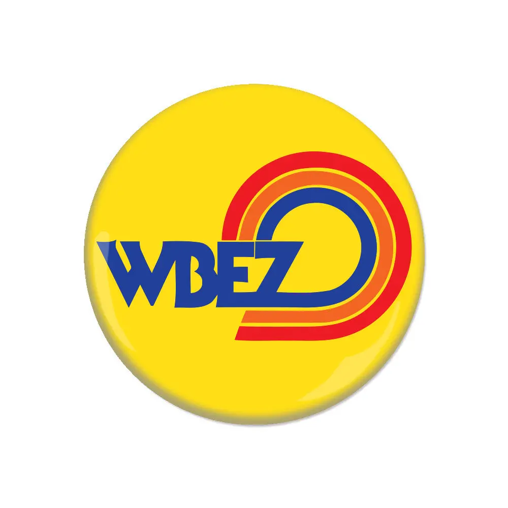 Wbez Vintage Logo Gold Button 1
