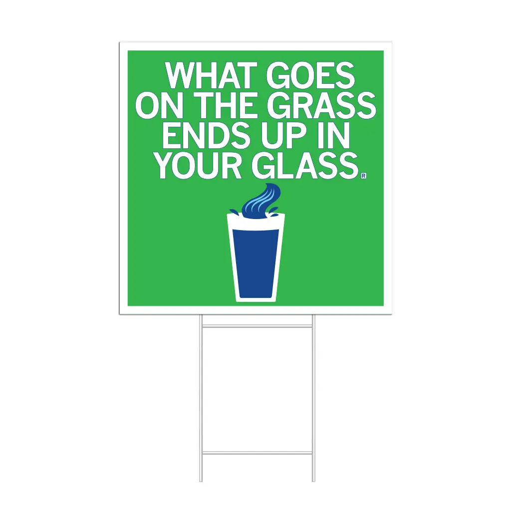 Goes On The Grass Yard Sign 1