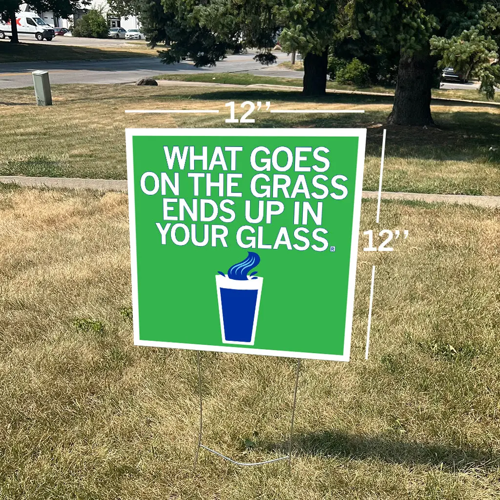 Goes On The Grass Yard Sign 2