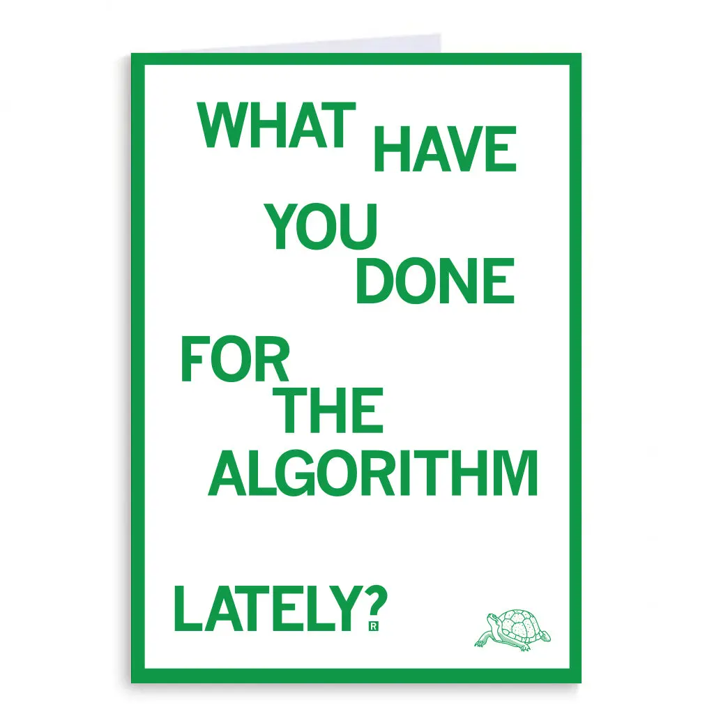 The Algorithm Greeting Card 1