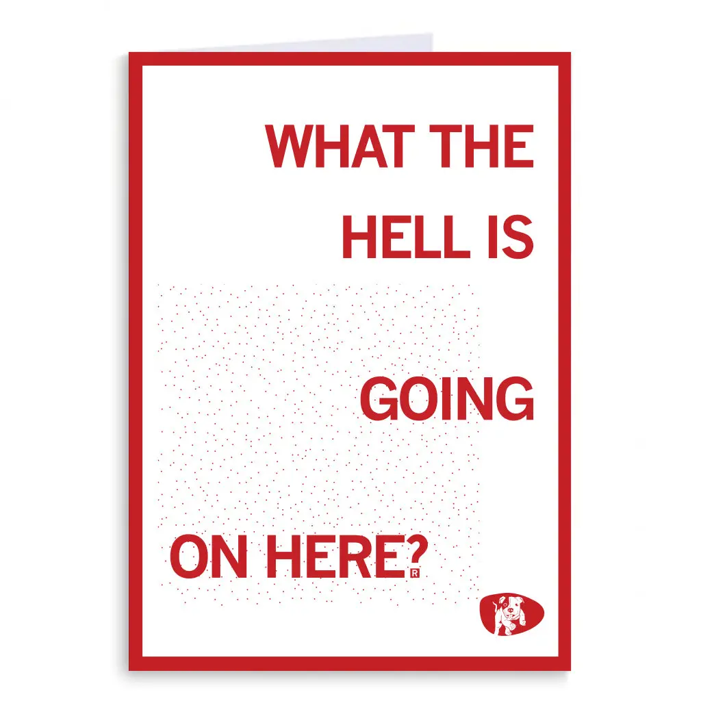 What The Hell Greeting Card 1