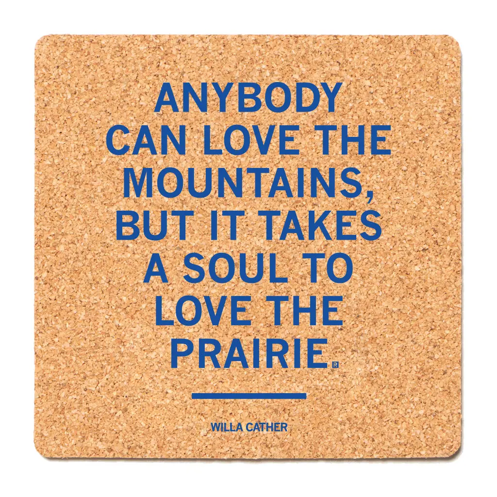 Willa Cather Quote Cork Coaster 1