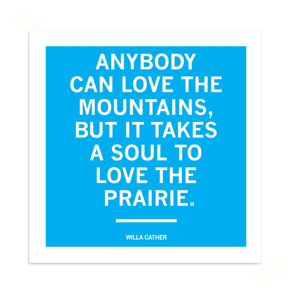 Willa Cather Quote Sticker 1