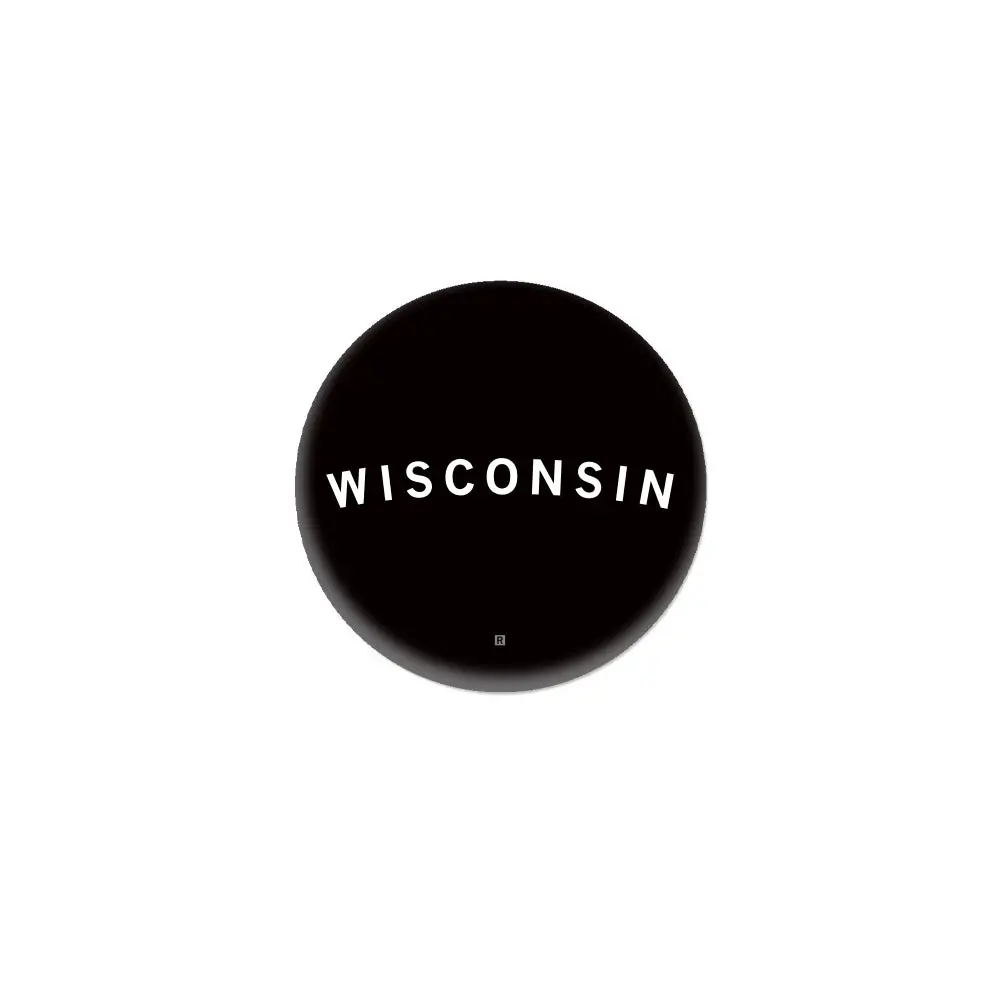 Wisconsin Curved Logo 1" Button 1