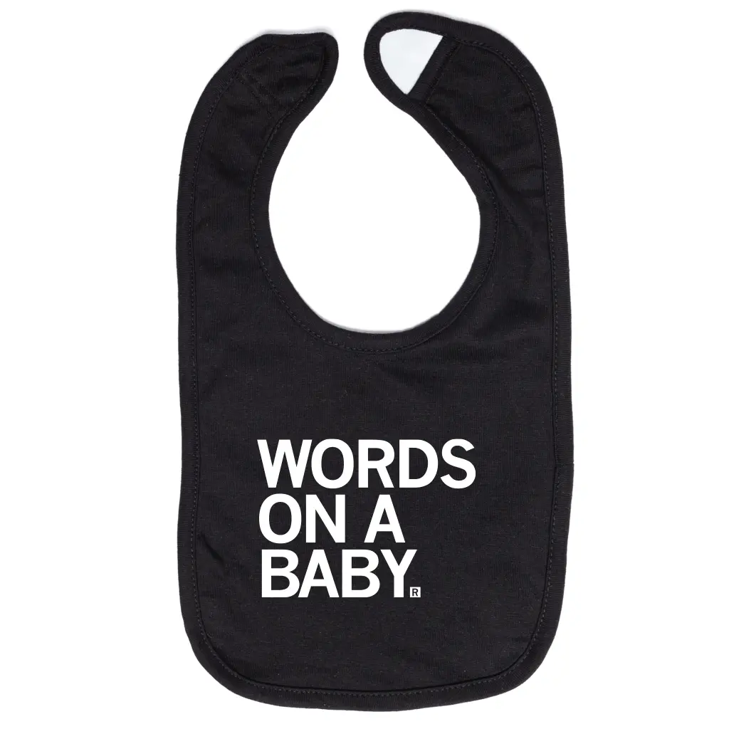 Words On A Baby Bib 1
