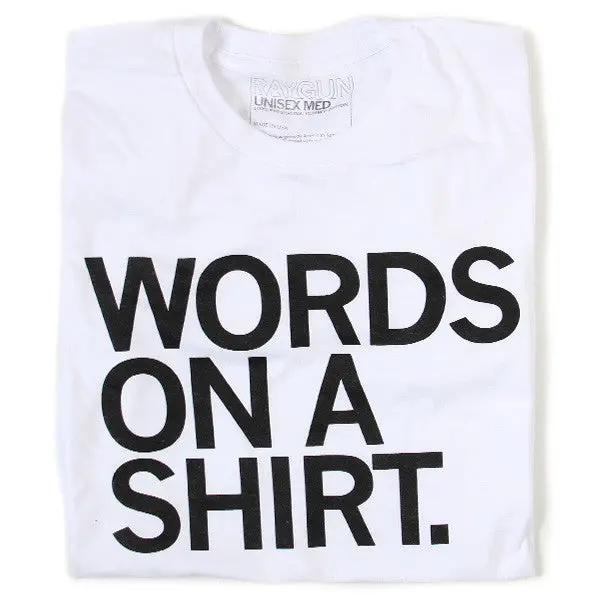 Words On A Shirt 1