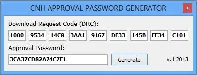 Cnh Approval Password Generator - For New Holland Case Ih And More ! 1