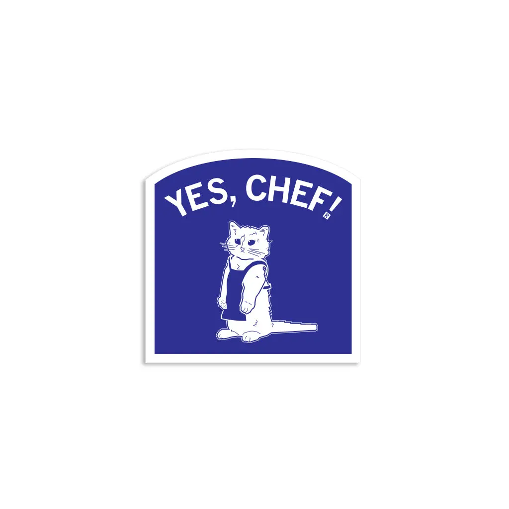 Yes, Chef Die-Cut Sticker 1