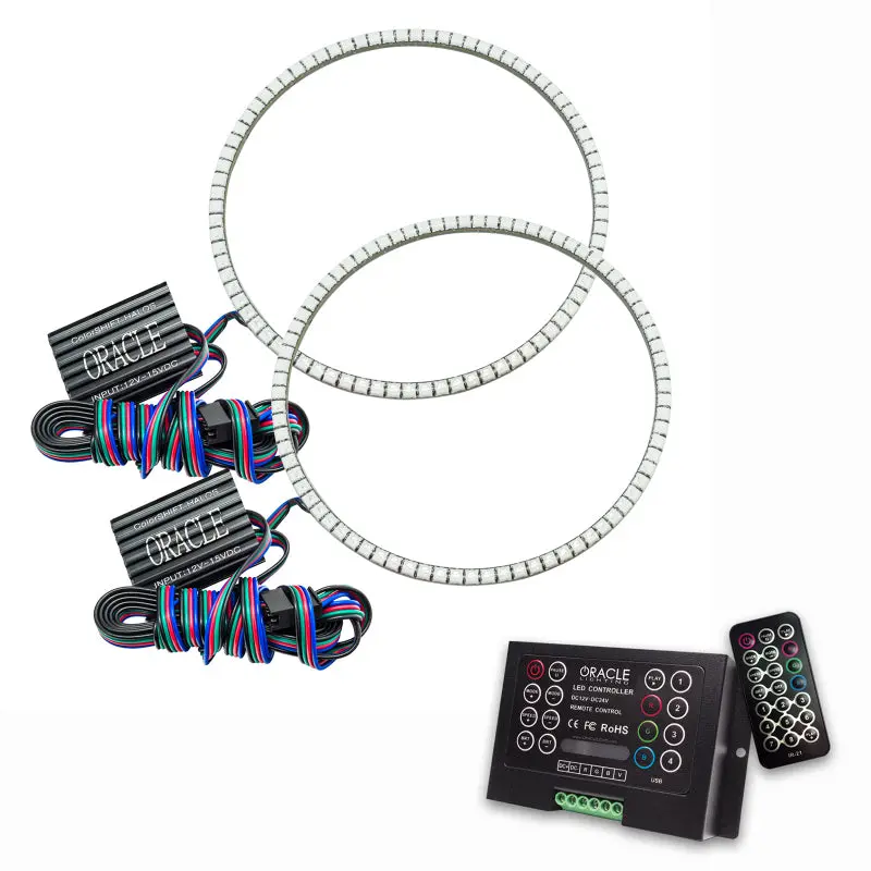 Oracle Colorshift Led Halo Kit With 2.0 Controller For Jeep Wrangler Jk (2007–2017) 1