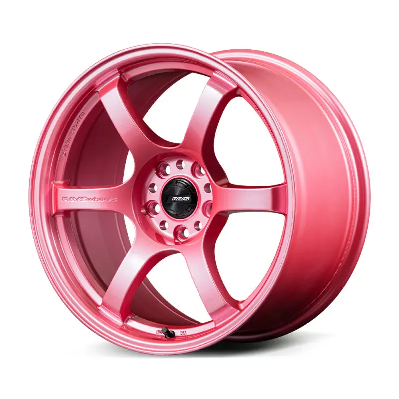 Gram Lights 57Cr 18X8.5 Inch +37 Offset Sakura Pink Alloy Wheel – Includes Center Cap & Bk Air Valve No. 21 1