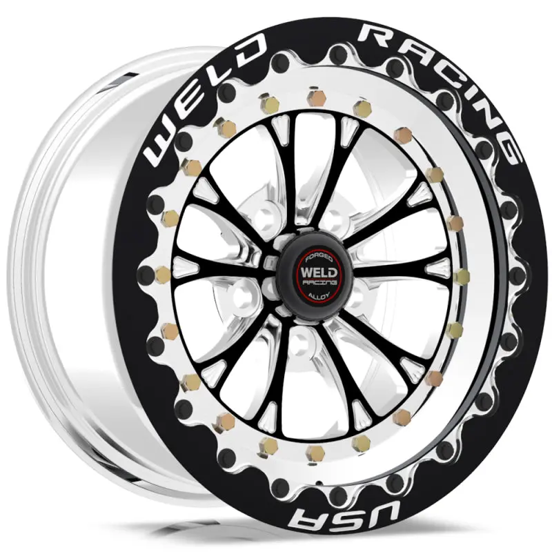 Weld Vitesse Beadlock Wheel – 15×10″, 5×4.75″ Bolt Pattern, 6.5″ Backspace, Black Finish With Black Single Beadlock Ring 1