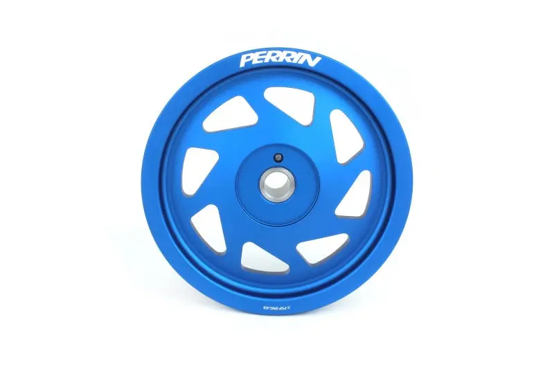 Perrin Lightweight Crank Pulley For 2019–2022 Subaru Wrx & 2022+ Brz/86 (Fa/Fb Engines With Small Hub) – Blue Anodized 1