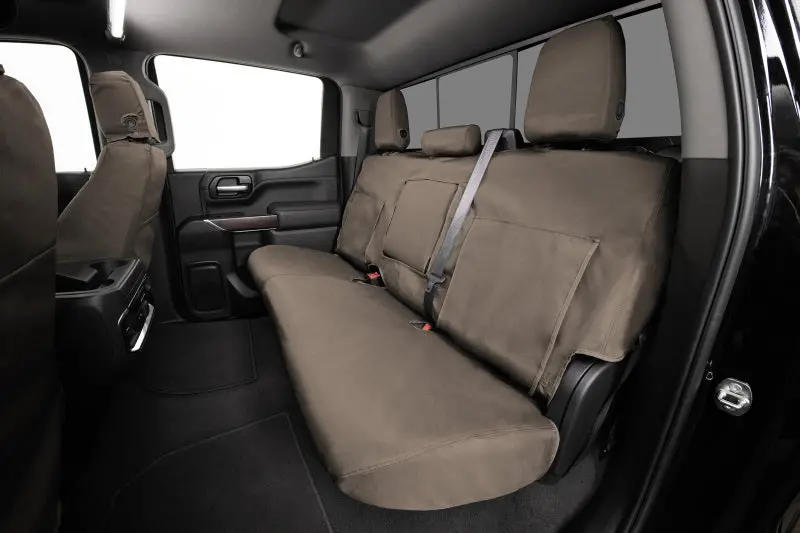 Covercraft Seatsaver Waterproof Polyester Seat Covers – Front Row Fit For 2014 Chevrolet Silverado (Taupe) 1