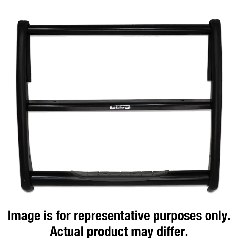 Go Rhino Stepguard Grille Protection For 2009–2019 Dodge Ram 1500/3500 – Center-Mount, Black Powder-Coated Steel 1