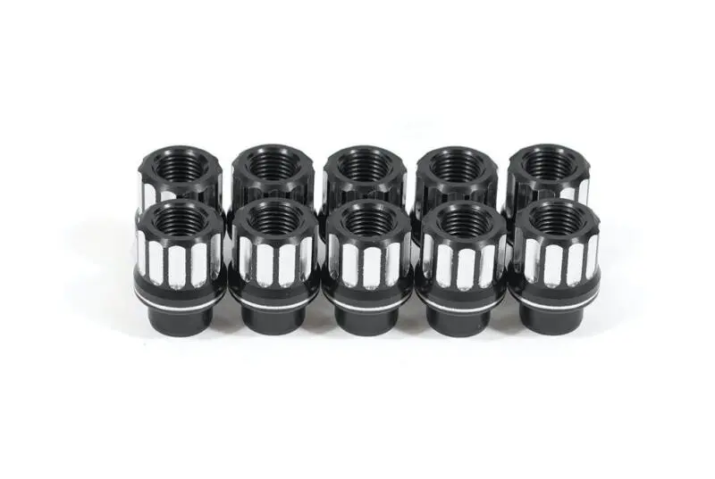 Bmr 14Mm X 1.50 Rh Conical 12-Point Aluminum Lug Nut Kit – Black Anodized (10-Pack) 1